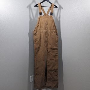 Bulwark Flame Resistant FR Unlined Bib Overall, Duck Brown, Large-RG BLF8BD5